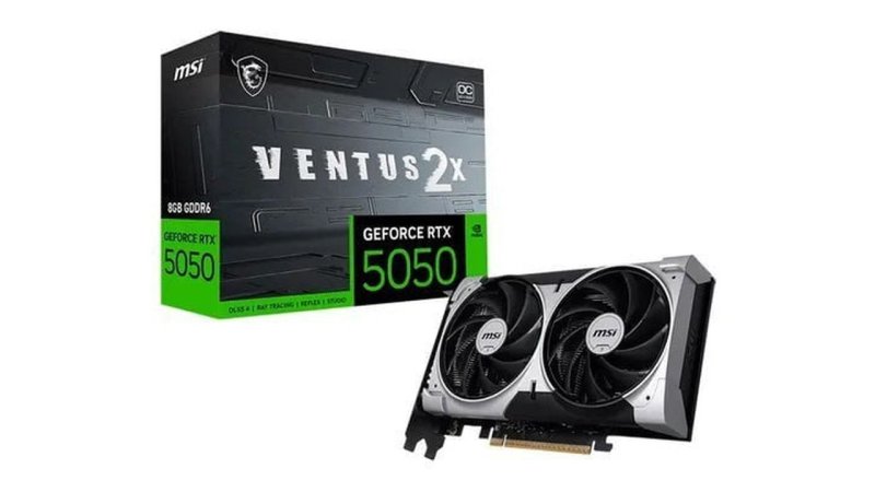 Placa de Vídeo MSI Nvidia GeForce RTX 5050 Ventus 2x OC 8GB GDDR6 128-bit