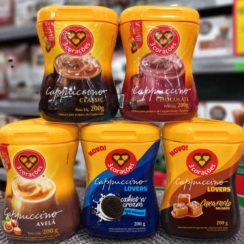 3 Corações Cappuccino 200g