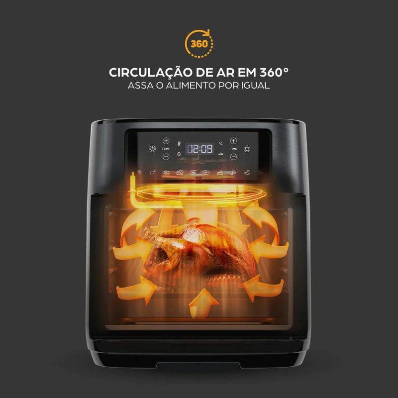 Air Fryer Oven WAP WAOD2 Black Inox