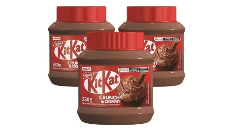 Kit 3 Creme Crocante Kit Kat 330g Nestlé