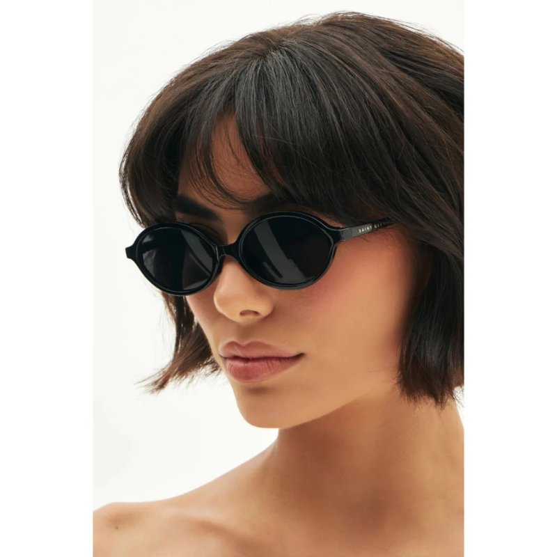 Saint Germain Siena Óculos Sol UV400 Oval - Proteção Total - Preto