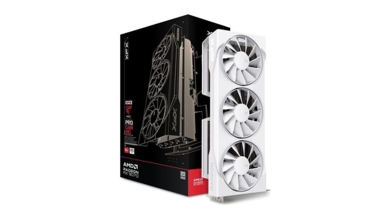 XFX Swift AMD Radeon RX 9070 OC Branco Triple Fan Gaming Edition com 16GB GDDR6