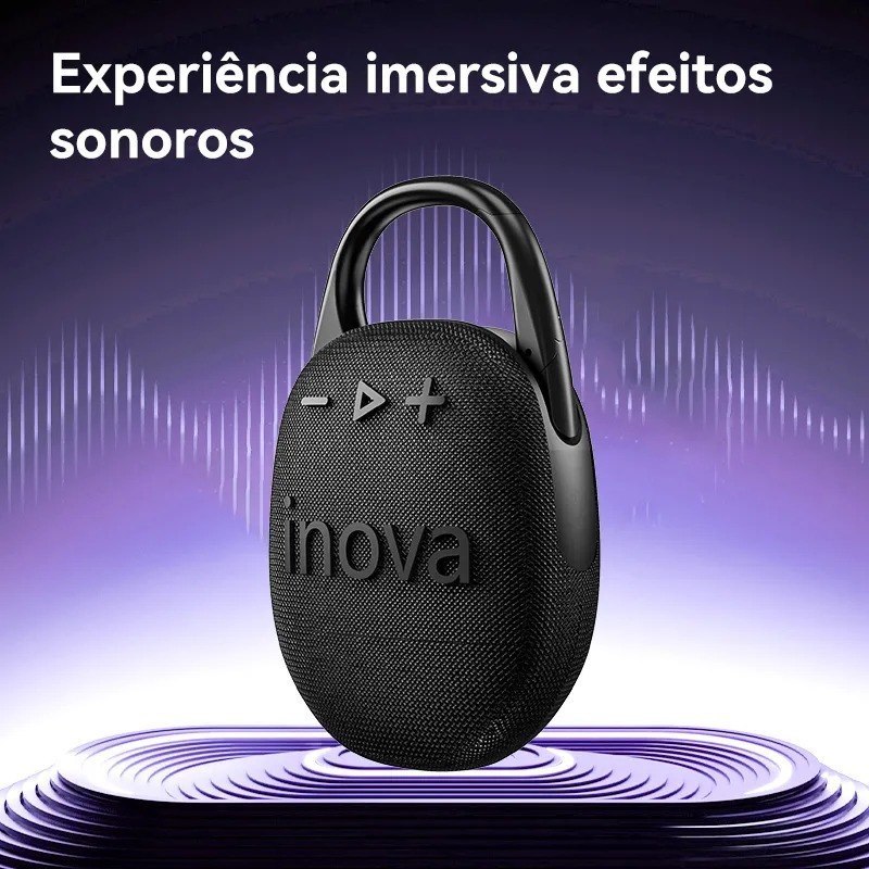 Caixa De Som Bluetooth 5.4 Portátil Potente Ip67 Com Gancho (várias cores)