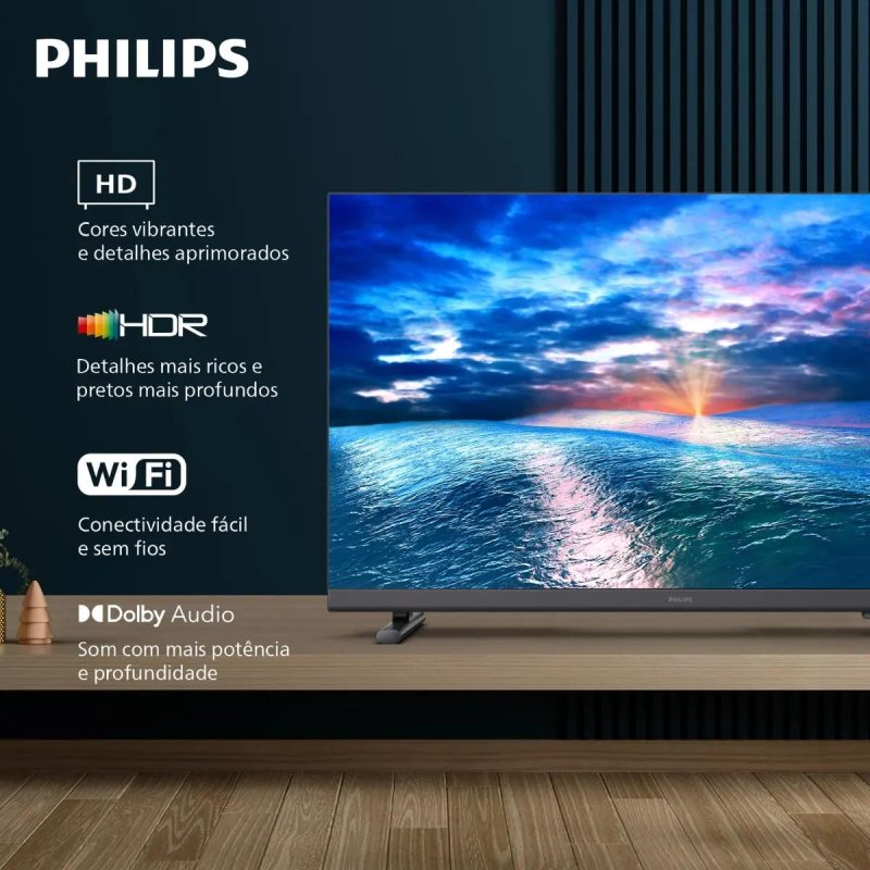 Smart TV Philips 32" HD Wi-Fi 32PHG6910/78