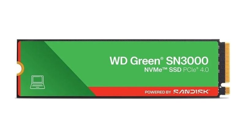 SSD 1TB M.2 NVME PCIE 4.0 Western Digital Sn3000