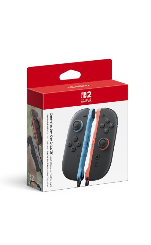 Switch 2 Controles Joy-Con 2 Azul Claro e Vermelho