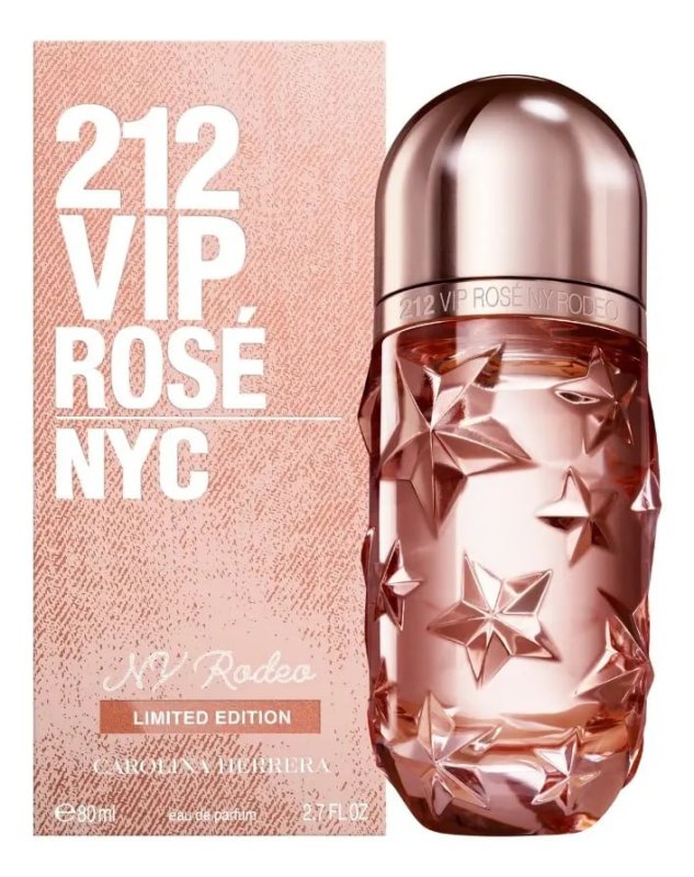 212 VIP Rosé NY Rodeo Carolina Herrera EDP 80ml - Perfume Feminino