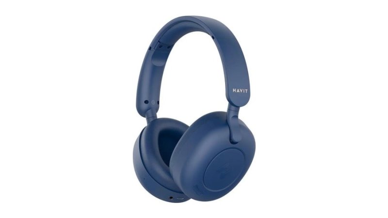 Headphone Havit H655bt Cancelamento de Ruido Hibrido Bluetooth 5.3 Multiponto Cor Azul