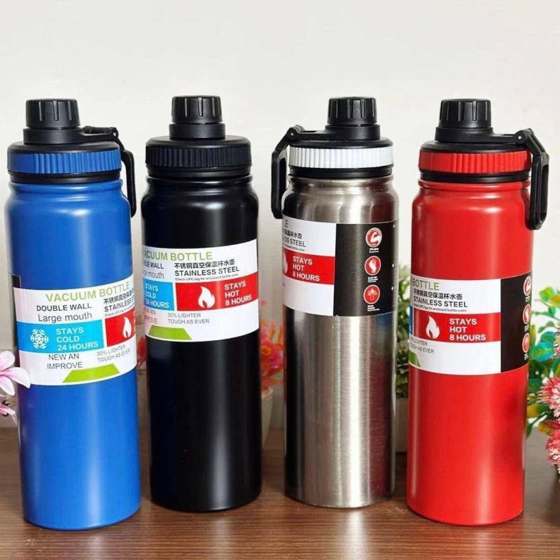 Garrafa Térmica Squeeze Inox 800ml Várias cores