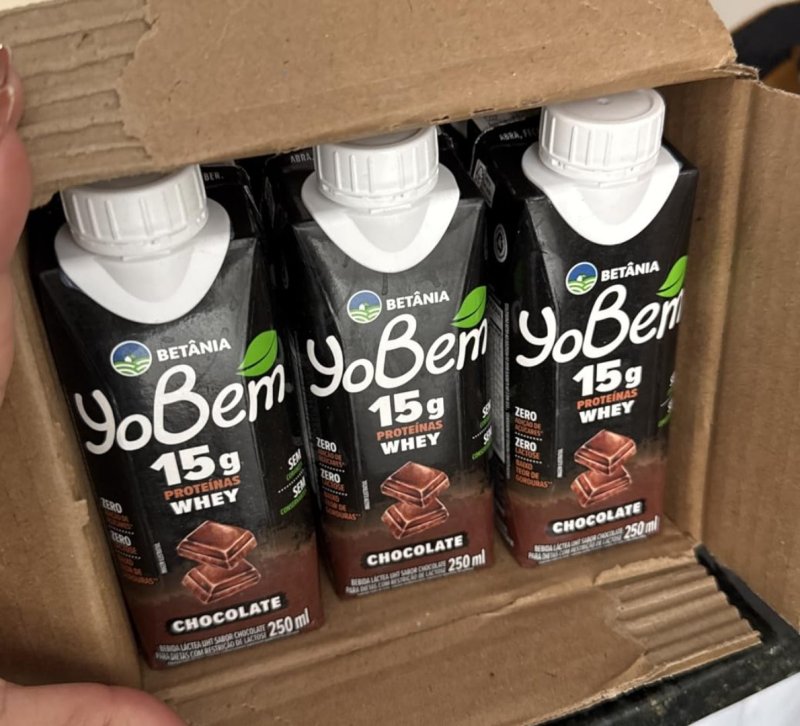 Pack YoBem Bebida Proteica Chocolate 15g de Proteínas Whey - 12 Unidades
