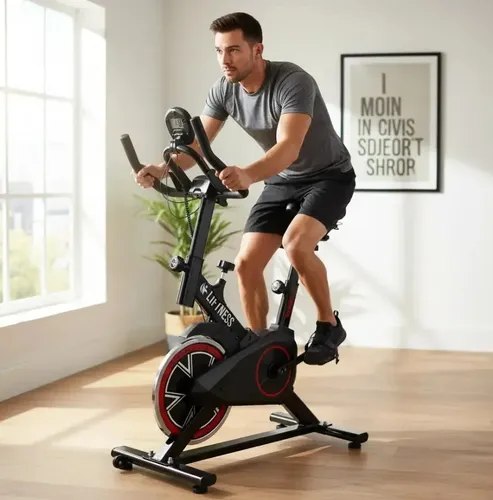 Bicicleta Ergométrica Liftness Spinning X11 Cor Preto/vermelho Liftness