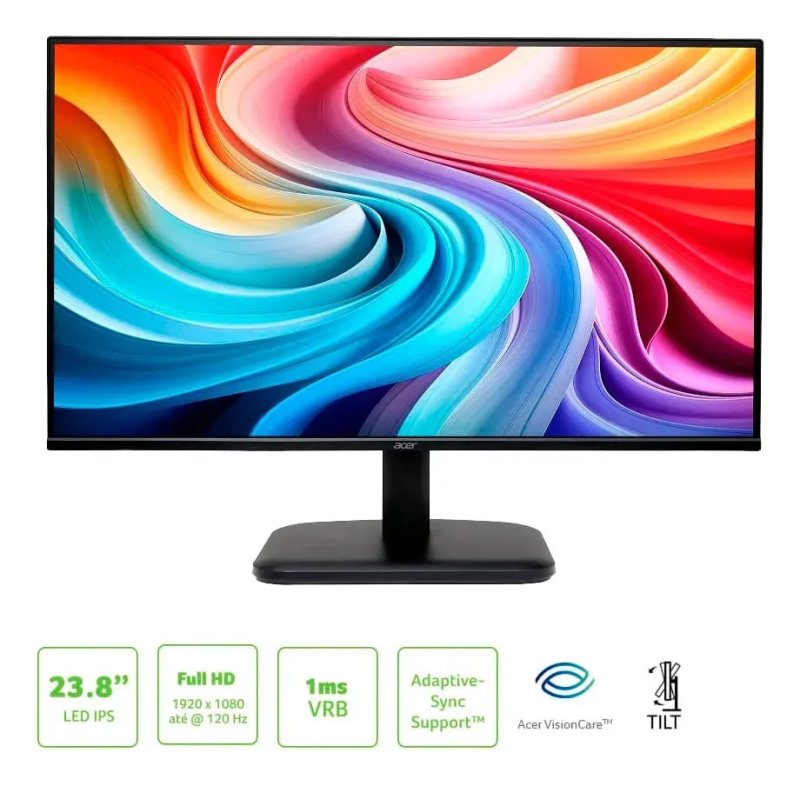 Monitor Acer Ek241y Gbi 23.8” FHD LED IPS 120Hz 1 ms