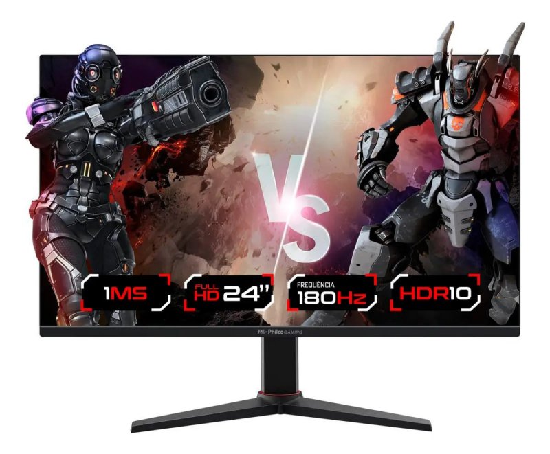 Monitor Gamer Philco 24” 180Hz Full HD 1MS PMG24M23T