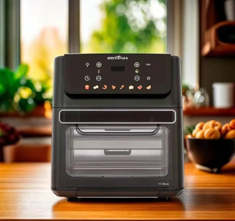 Britânia Air Fryer Oven 11L 8 Funções 1800W BAF11A