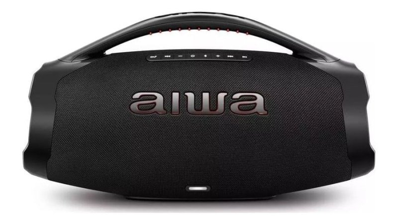 Caixa de Som Boombox AIWA Bluetooth, 3 vias, IP66, AWS-BBS-01-B