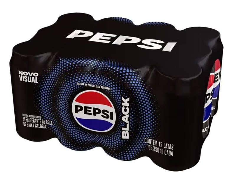 Refrigerante Pepsi Zero BLACK, Lata 350Ml Pack (12 Unidades)