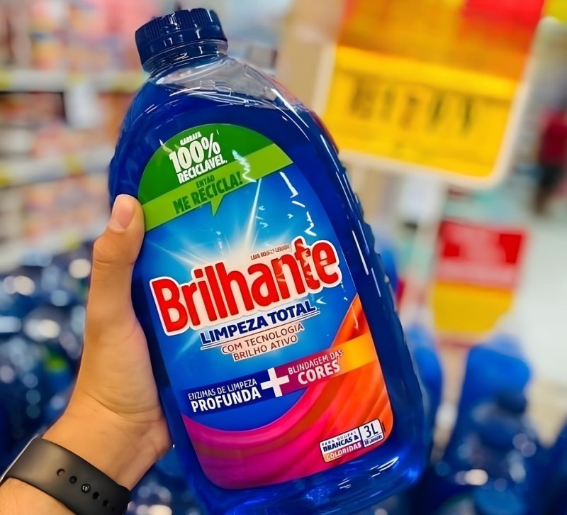 Brilhante Limpeza Total - Lava Roupas Líquido 3L