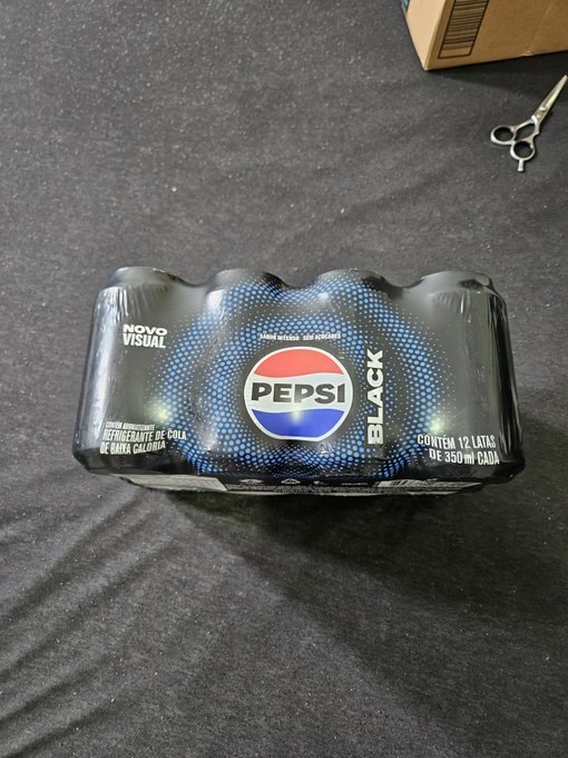 Refrigerante Pepsi Zero BLACK, Lata 350ml Pack (12 Unidades)