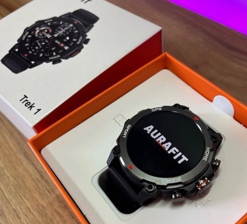 Relógio Smartwatch Aurafit Trek1 com GPS