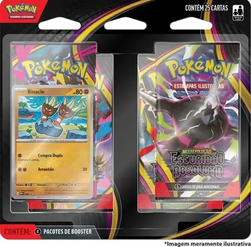 Blister Quadrúplo Pokémon ME05 Escuridão Absoluta
