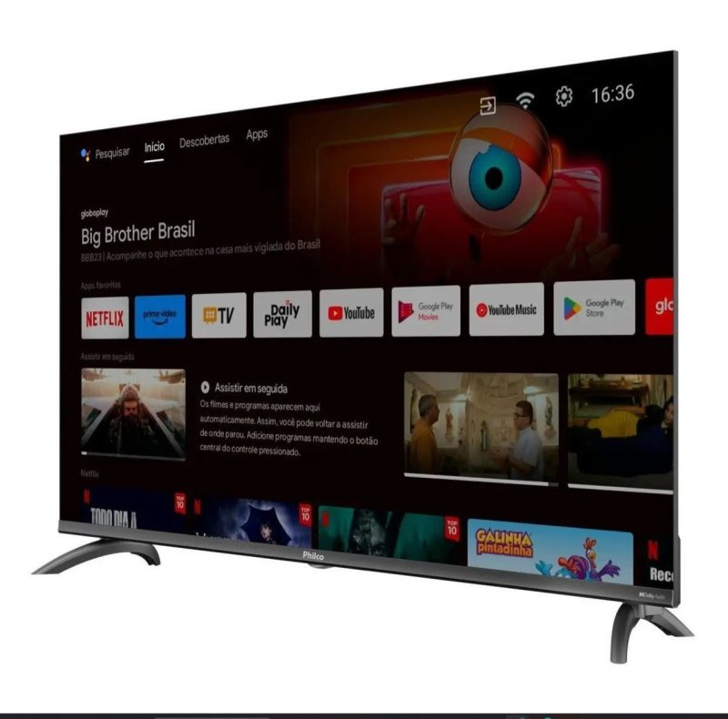 Smart TV 39" Philco Full HD Roku TV Dolby Audio P39CRA