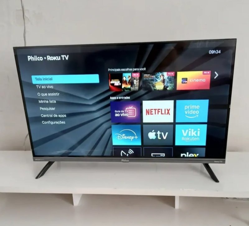Smart TV 32" Philco Roku TV Dolby Áudio HDR10 P32CRB