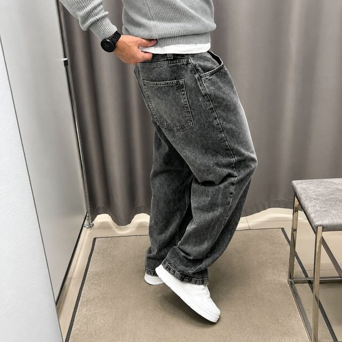 Calça Balão Jeans Streetwear Larga Bag + Frete Grátis