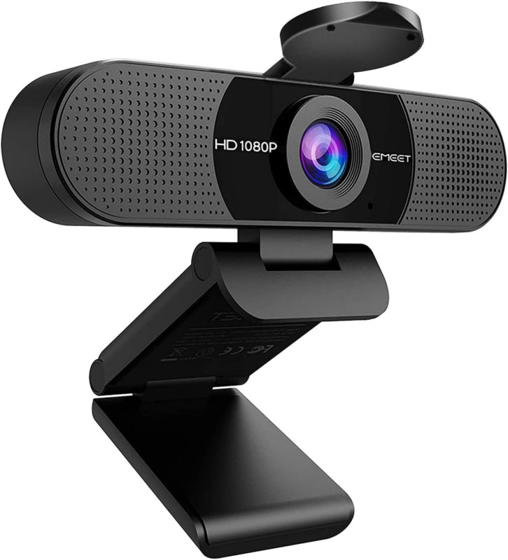 EMEET Webcam 1080p com microfone, câmera Web C960