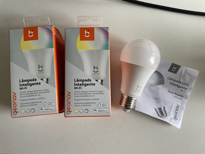 Hi by Geonav Lâmpada Inteligente Led 9W Wi-Fi E27 + Frete Grátis