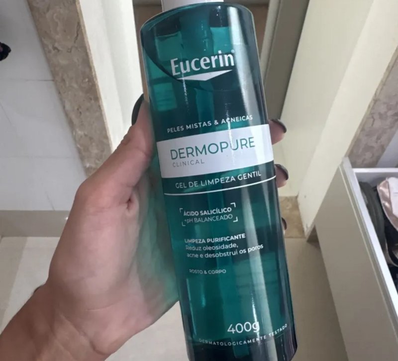 EUCERIN Gel de Limpeza Facial AntiAcne Dermo Pure Gentil 400ml