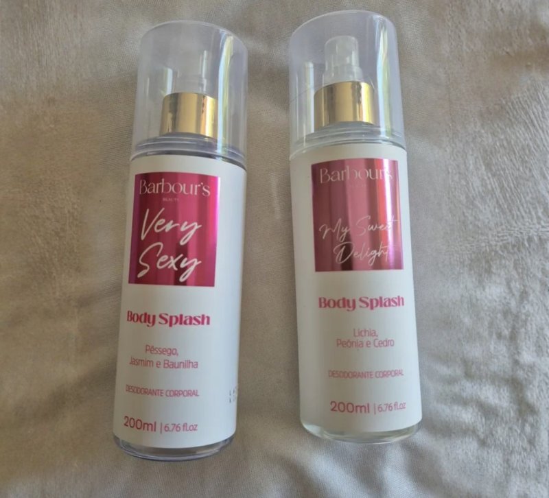 Kit C/ 2 Body Splash Feminino Barbours Beauty 200ml Cada
