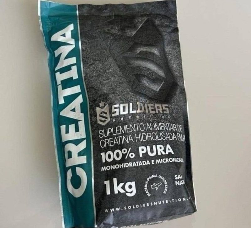 Creatina 1kg Suplemento Monohidratada em pó 100% Pura - Soldiers Nutrition