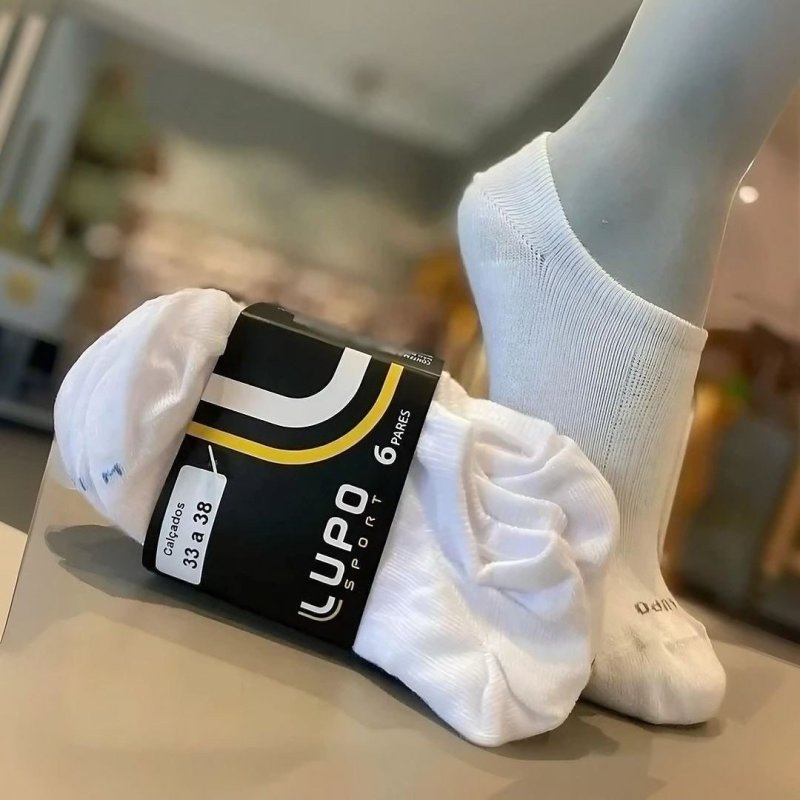 Kit 6 Pares Meias Lupo Sapatilha Invisível Sport Original