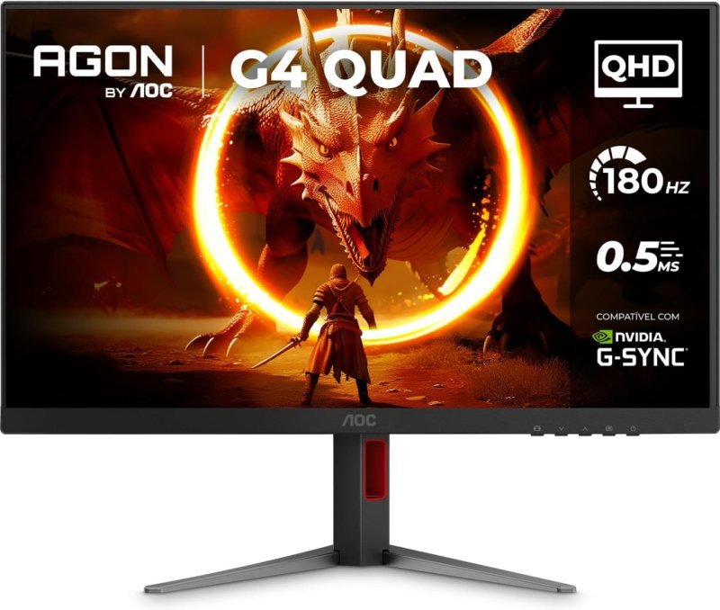 Monitor Gamer AOC AGON QUAD 27" QHD 180Hz