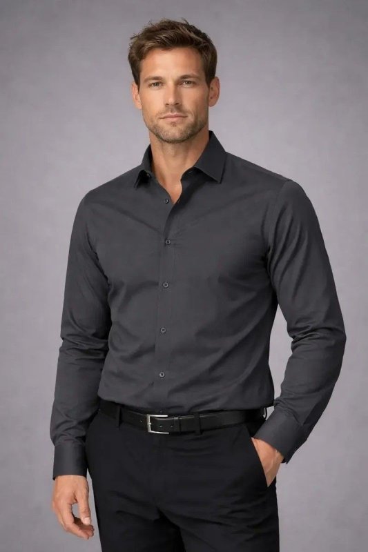 Camisa Social Masculina Slim Premium Manga Longa / Curta