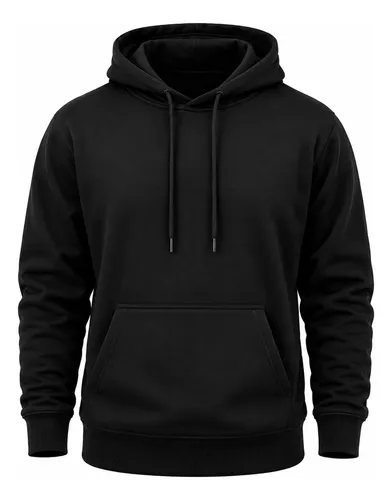 Blusa Moletom Canguru Liso Básico Premium Várias Cores