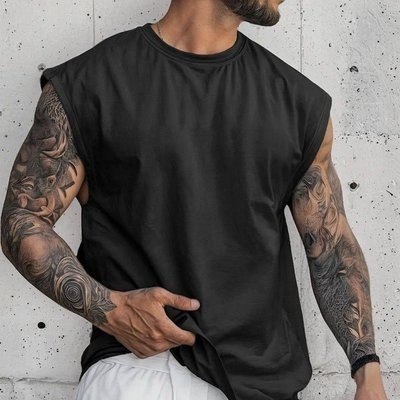 Regata Oversized Masculino Tamanho Grande Básica Lisa Branco P