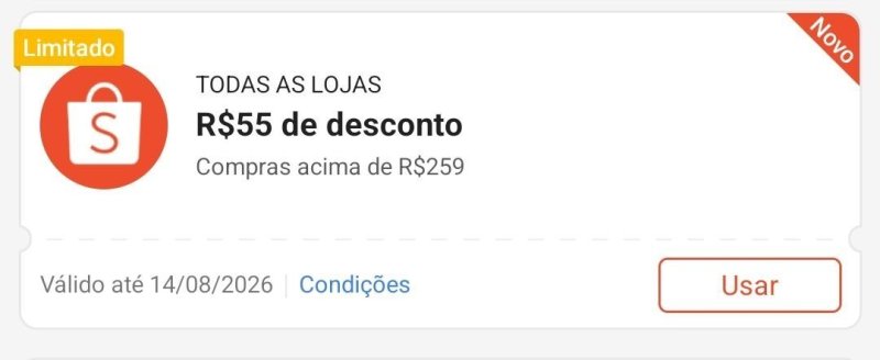 Cupons Ativos Shopee