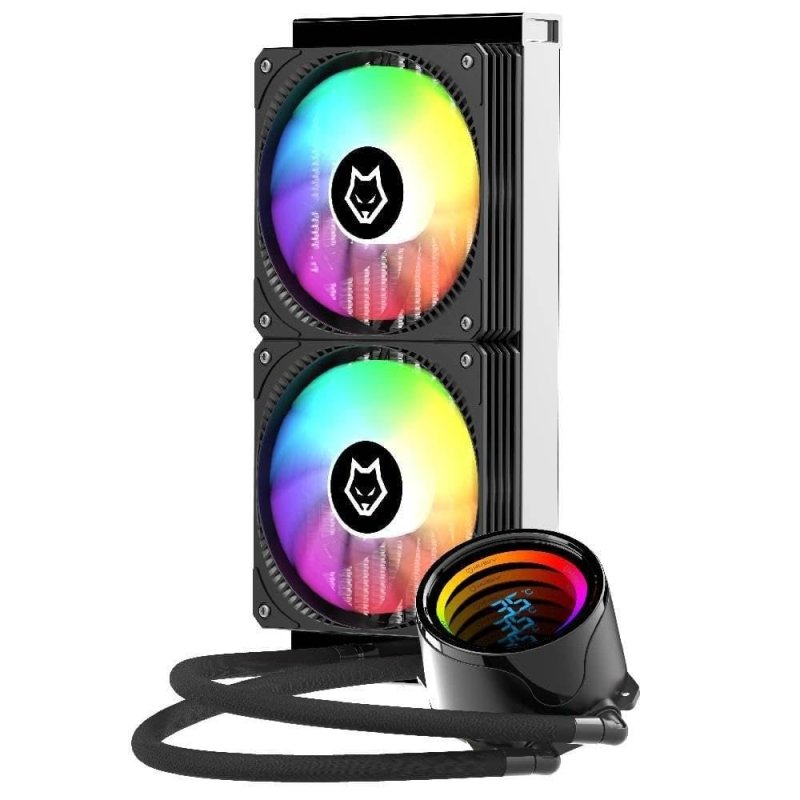 Water Cooler Husky Glacier, Iluminação Argb, 240mm, Amd e Intel, Preto