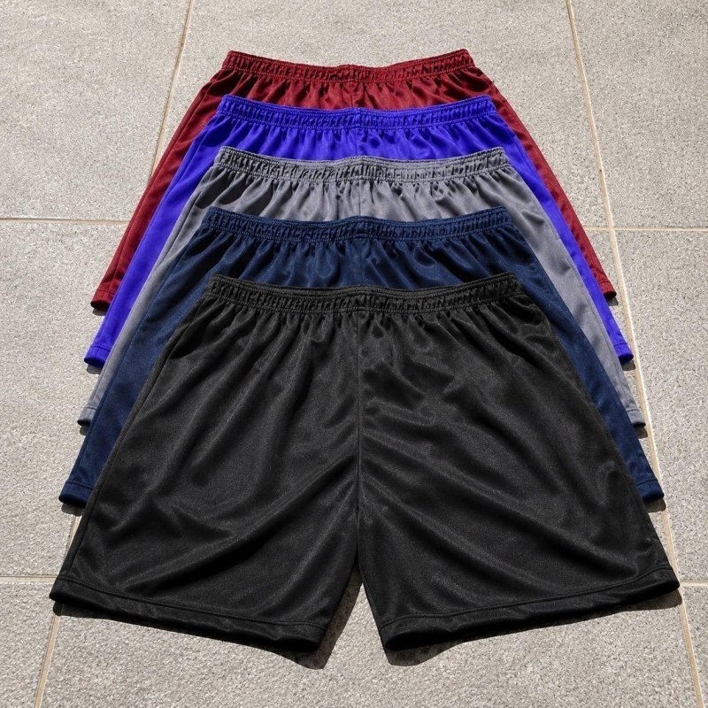 Kit 5 Shorts Masculino Sport Academia Futebol Cores Sortidas