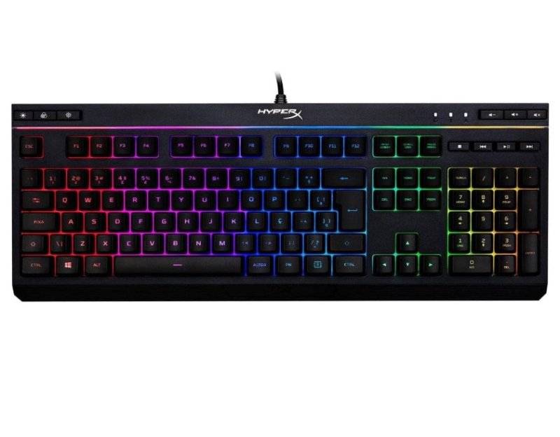 Teclado Gamer HyperX Alloy Core RGB, ABNT2, PRETO