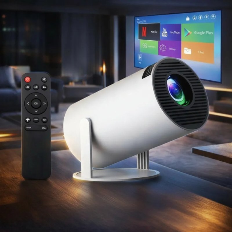 Projetor Smart Portátil Full HD 4K Android 11 Wi-Fi Bluetooth