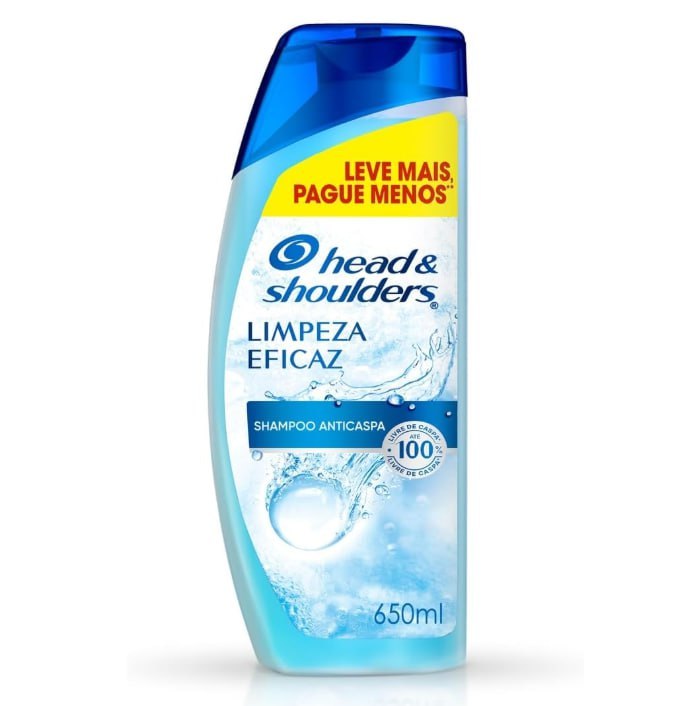 Shampoo Anticaspa Head & Shoulders Limpeza Eficaz 400ml