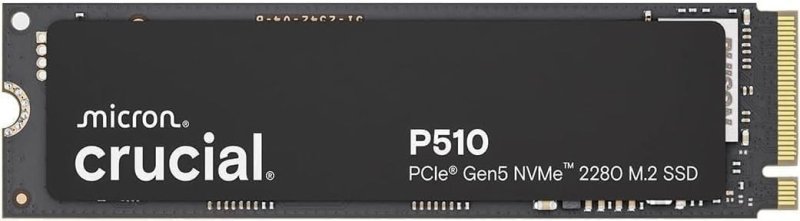 Crucial SSD NVMe P510 1TB Gen5, até 11.000 MB/s, SSD PCIe 5.0 M.2 2280