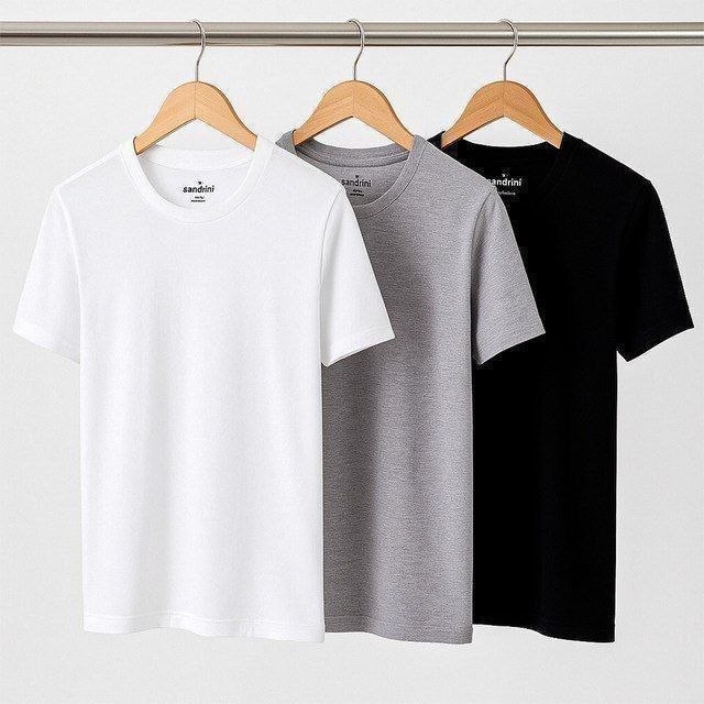 Kit 3 Camisetas Algodão Dia Dia Sandrini Básica