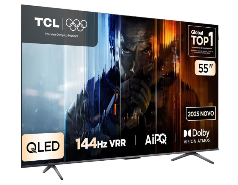 QLED Smart TV TCL 55” 55P8K 4K UHD 144Hz