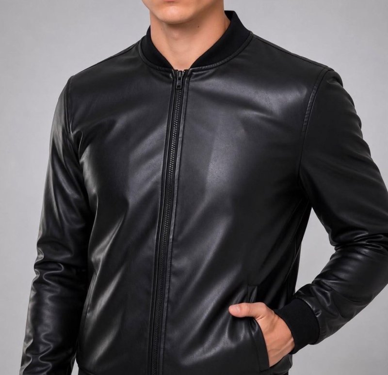 Jaqueta Masculina Bomber Chimpa Com Zíper E Bolsos