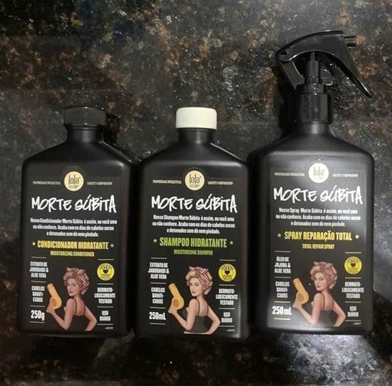 Kit Morte Súbita (Shampoo + Condicionador + Spray Reparaçao) - Lola From Rio