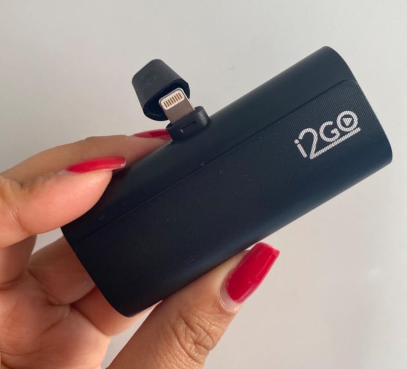 I2GO, Carregador Portátil (Power Bank), Pocket, 5000mAh, Não Necessita Cabos, Modelo Lightning