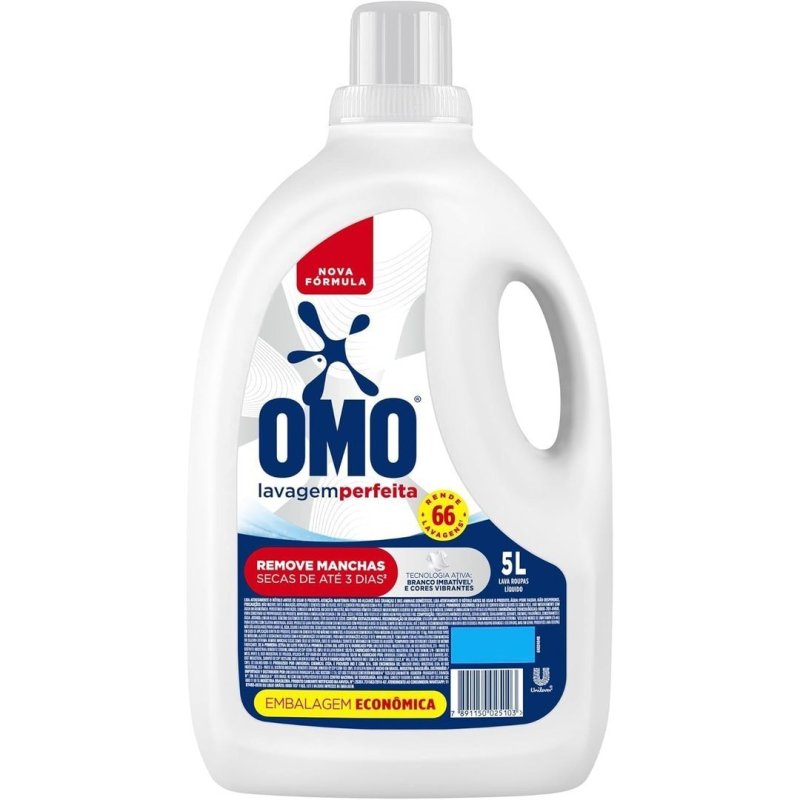 OMO Lavagem Perfeita Sabão Líquido 5L